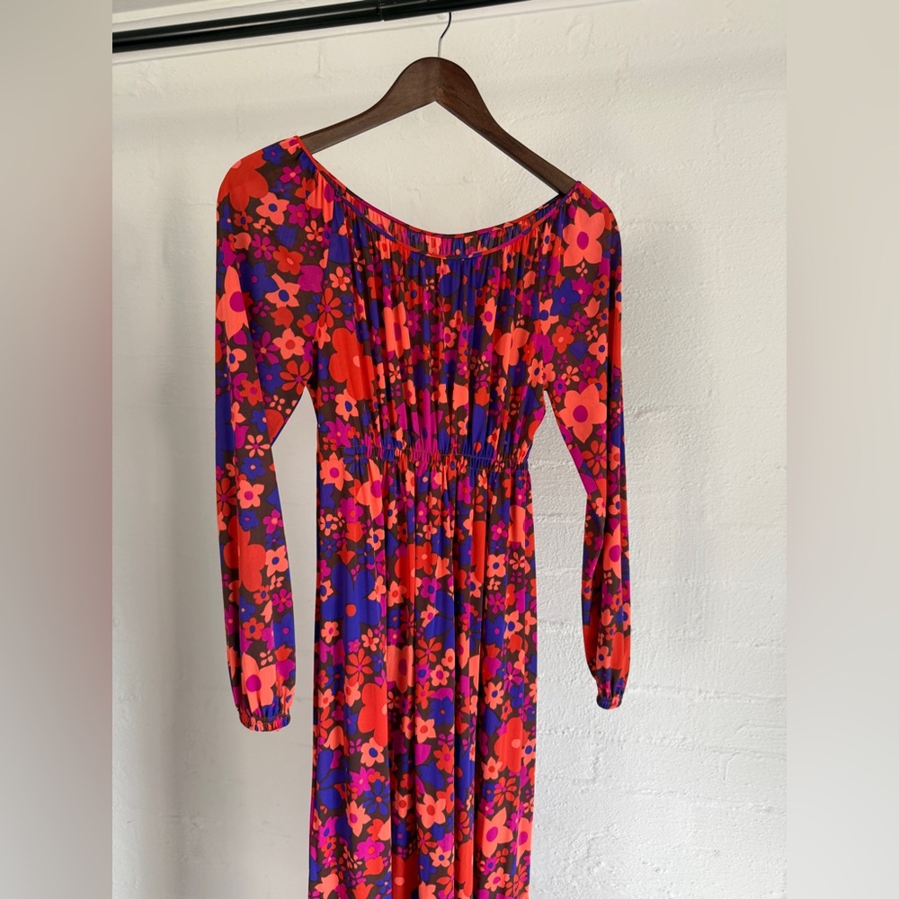 Vintage Floral Long Sleeve Dress